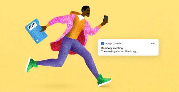 late for meeting without time tracking app