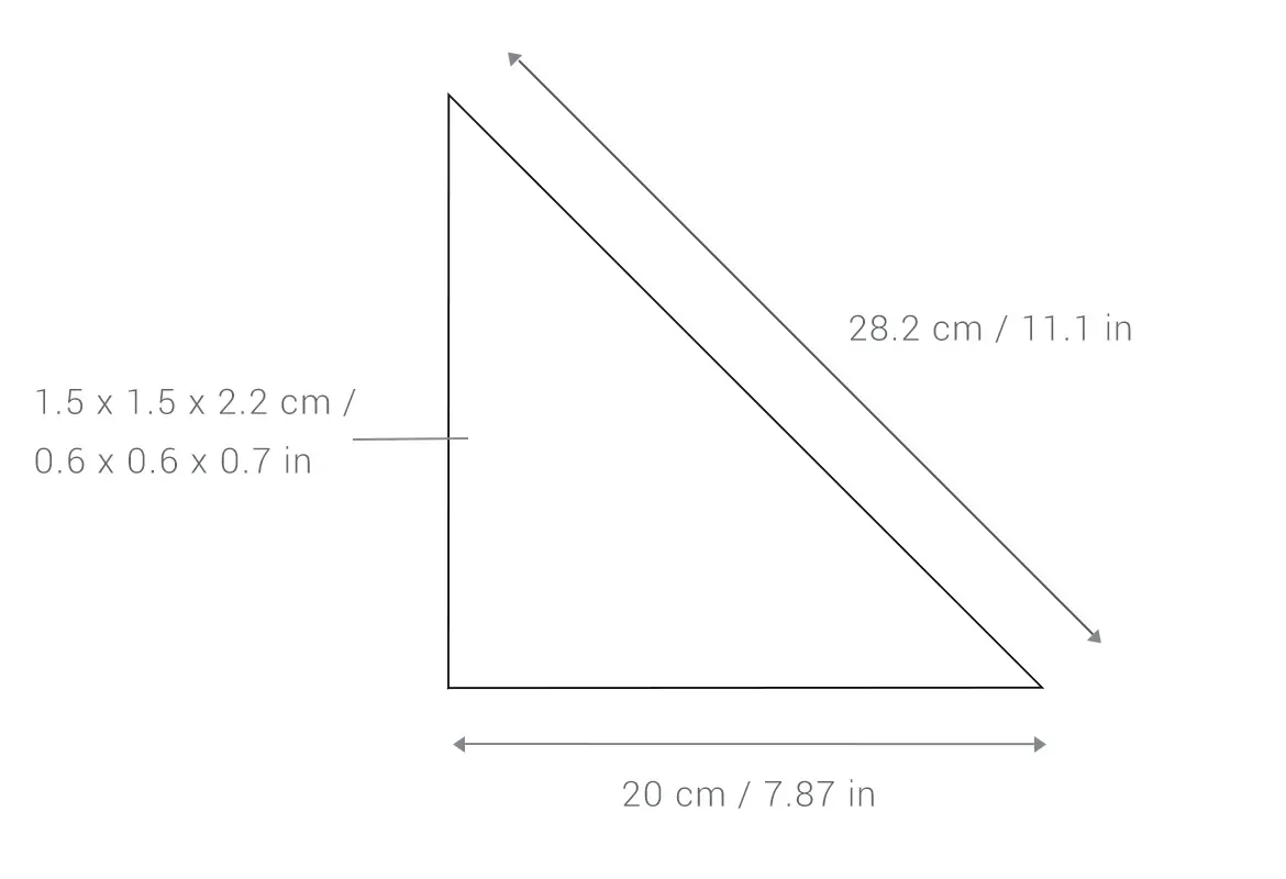 LaMetric SKY tech specs, which show the surface's dimensions